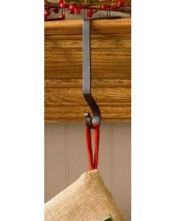 Black Iron Stocking Hanger Set