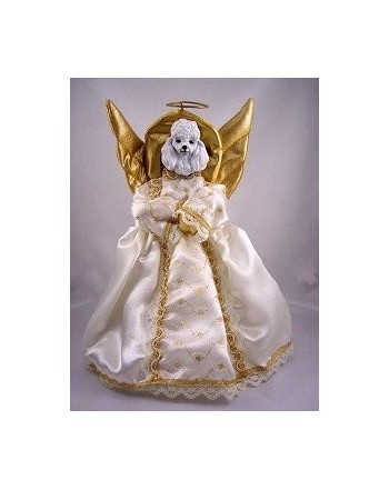 Poodle Angel Christmas Tree Topper