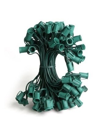 25 Socket Cord Green Wire