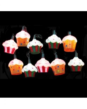 Kurt Adler 10 Light Plastic Cupcake