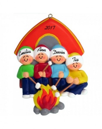 Camping Family Personalized Christmas Ornament