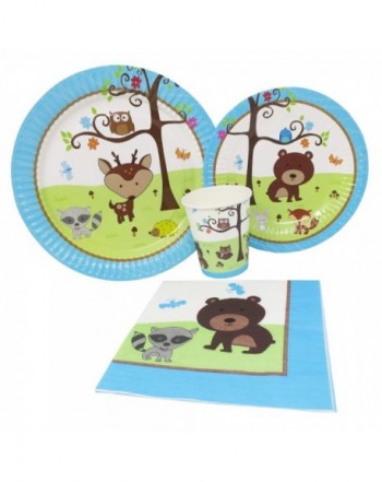 Woodland Standard Birthday Tableware Supplies