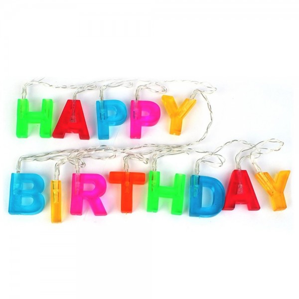 FEFELightup Birthday String Lights Letters