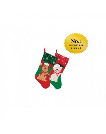 Pack Christmas House Stockings Inch