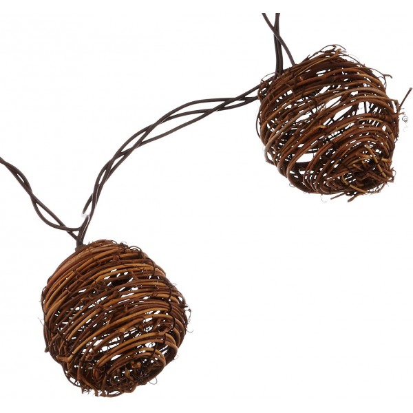 Gerson 2201200 10 Light Rattan Light