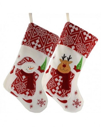 WEWILL Classic Christmas Stockings Character
