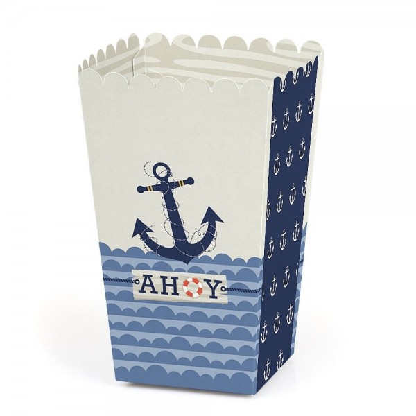 Ahoy Nautical Shower Birthday Popcorn