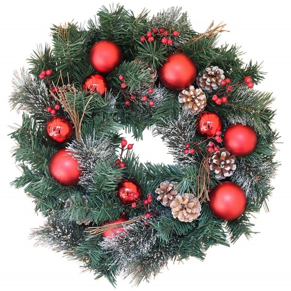 Whitehall Decorated Christmas Wreath Inch