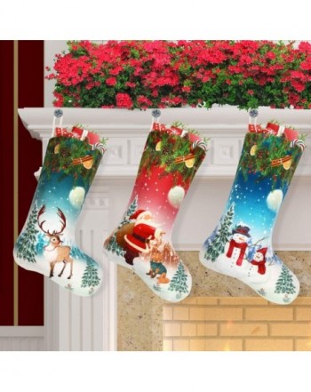 Libay Christmas Stockings Decorations Fireplace