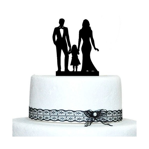 Buythrow Family Silhouette Wedding Topper x