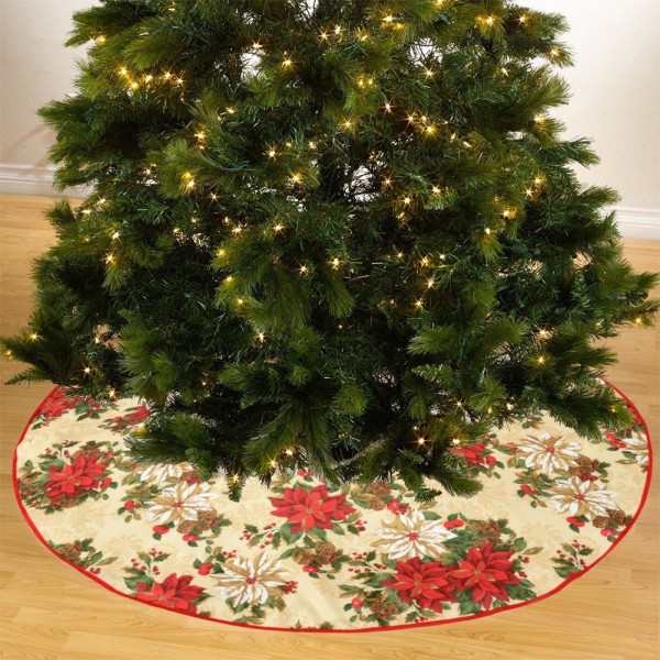 Decorative Christmas Garden Design Tree Skirt - 43