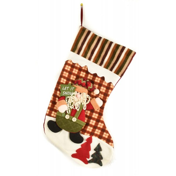 Christmas Stocking Classic Embroidered Holiday