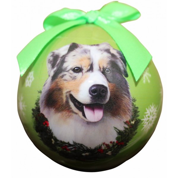 Australian Shepherd Christmas Ornament Personalize