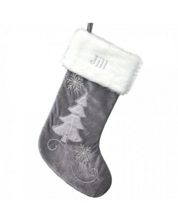 GiftsForYouNow Beading Personalized Stocking Embroidered