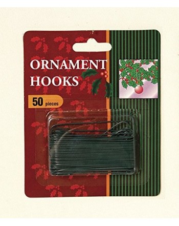 2 5 Green Ornament Hooks pack