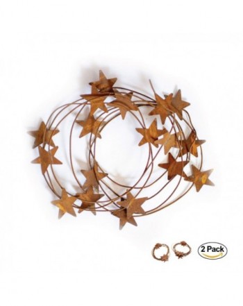 RUSTY TIN BARN STAR GARLAND