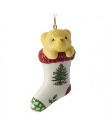 Spode Christmas Ornament Teddy Stocking