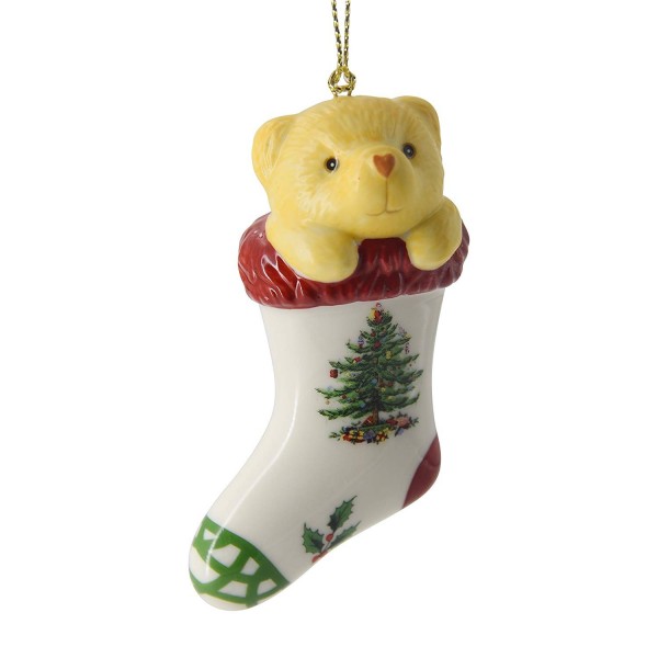 Spode Christmas Ornament Teddy Stocking