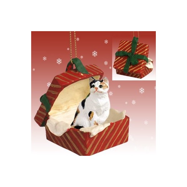 CALICO sits Christmas Ornament RGBC05