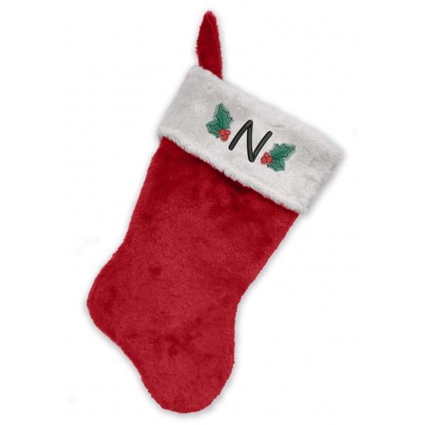 Monogrammed Me Embroidered Christmas Stocking