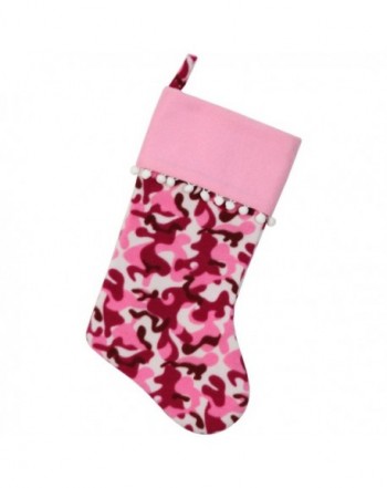 Northlight Camouflage Christmas Stocking White