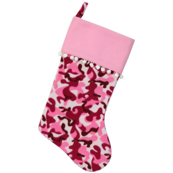 Northlight Camouflage Christmas Stocking White