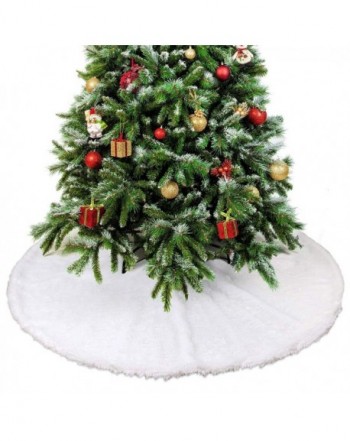 Furry Plush Christmas Tree Skirt