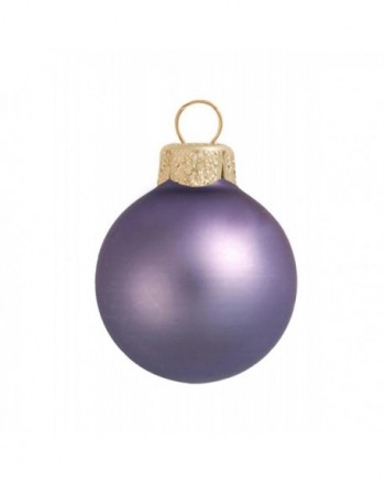 Matte Lilac Purple Christmas Ornaments