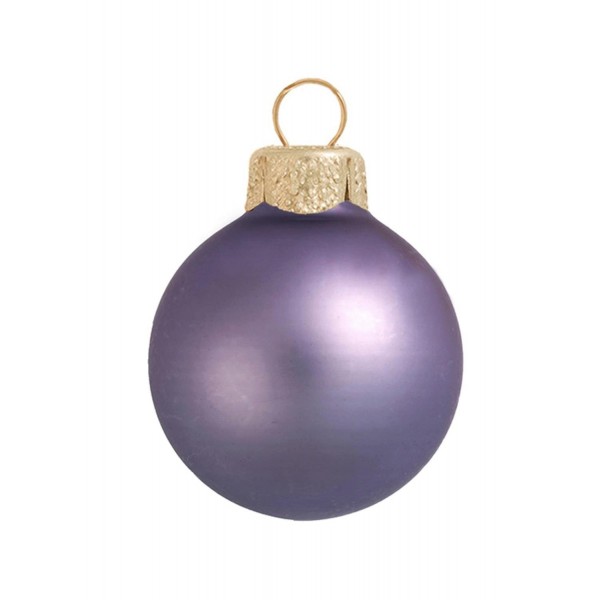 Matte Lilac Purple Christmas Ornaments