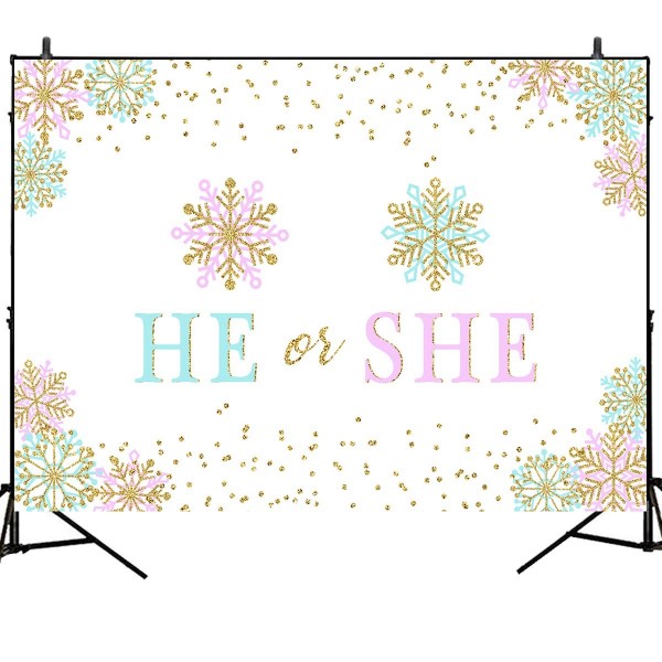 Mehofoto Snowflake Background Announcement Decoration Mehofoto Snowflake Background Announcement Decoration