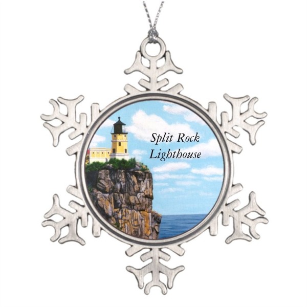 Shety Lot Decorated Lighthouse Snowflake