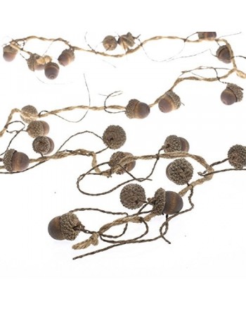 Autumn Jute Garland Realistic Acorns