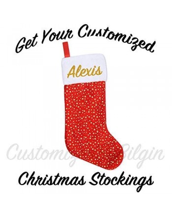 CustomizedByBilgin Personalized Christmas Stockings Decoration