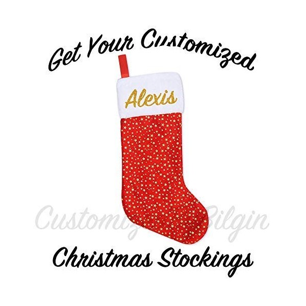 CustomizedByBilgin Personalized Christmas Stockings Decoration