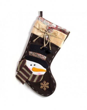Fancy Family Christmas Stockings Snowman