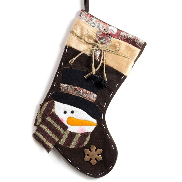 Fancy Family Christmas Stockings Snowman