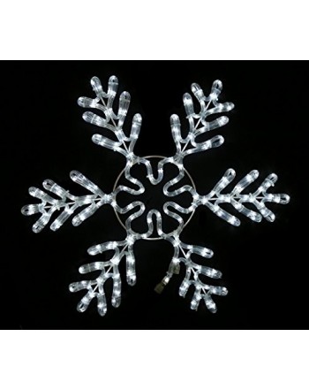 Queens Christmas WL SFICE 24 PW Rope Lit Snowflake