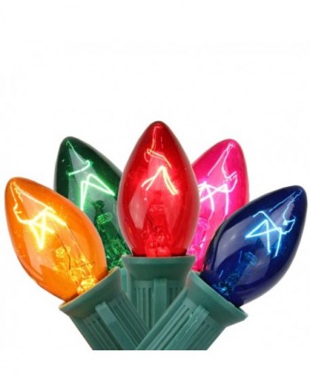 Transparent Multi Color Twinkling Christmas Lights