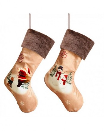 Tecolife Christmas Stockings Classic Vintage