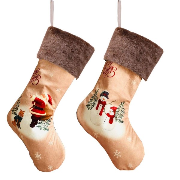 Tecolife Christmas Stockings Classic Vintage