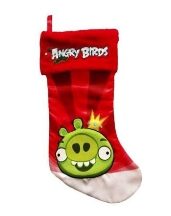 Angry Birds Green Christmas Stocking