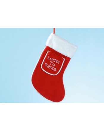 Letter Santa Christmas Stocking Pocket