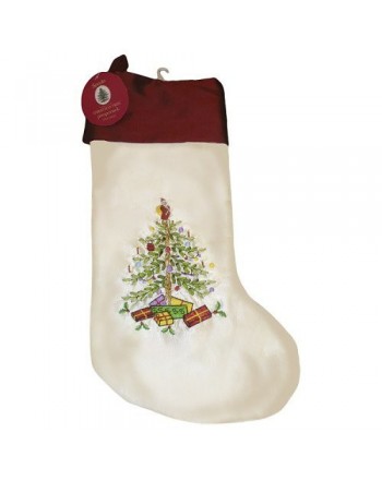 Spode Christmas Tree Embroidered Stocking