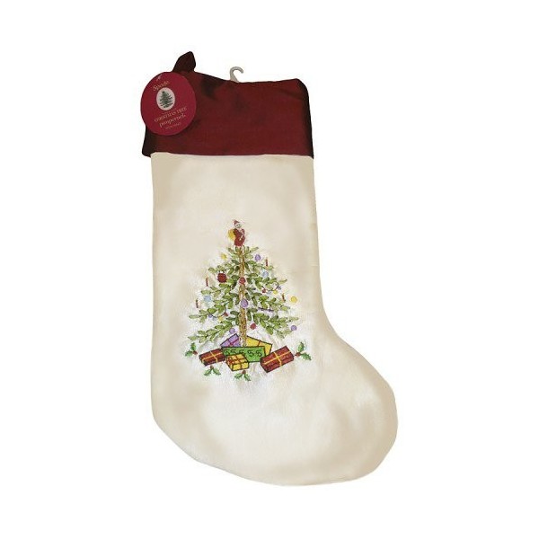 Spode Christmas Tree Embroidered Stocking