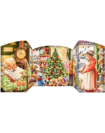 Santas Standing Calendar Countdown Christmas