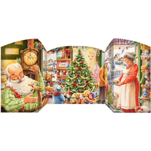 Santas Standing Calendar Countdown Christmas