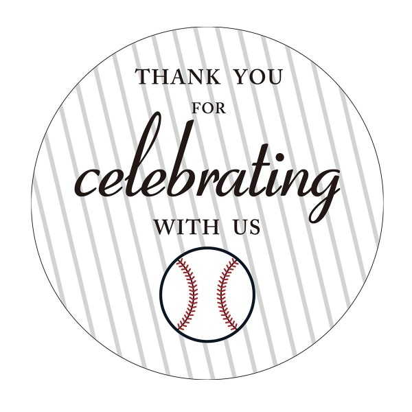 MAGJUCHE Baseball Stickers Birthday Sticker