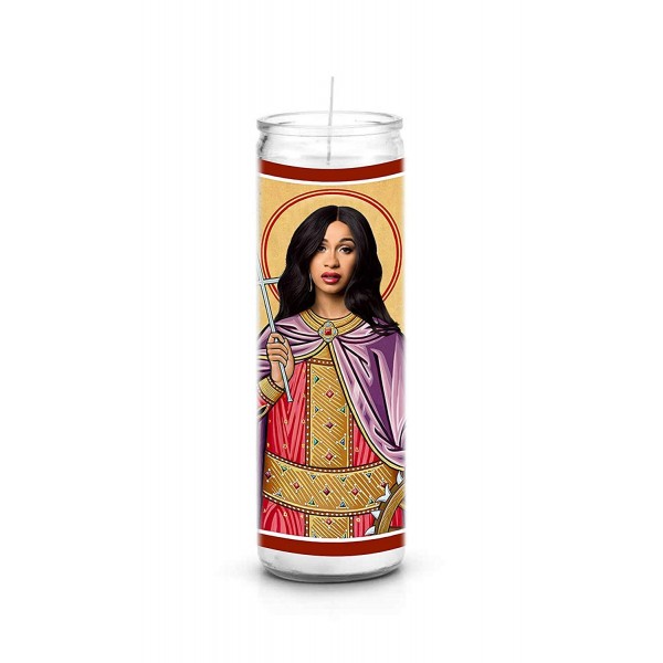 Cardi Celebrity Prayer Candle Handmade