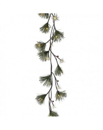 Battery Operated Frosted Christmas Garland