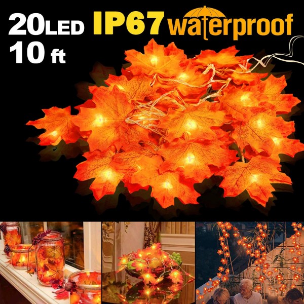 Thanksgiving Decorations Waterproof Seasonal BDYK Yellow orange